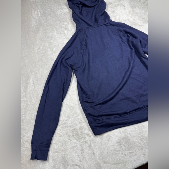 Crewcuts J.Crew Girls Supersoft Half Zip Hoodie Navy Blue Purple Pullover 6/7 - Picture 12 of 16